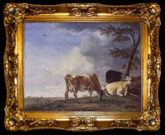 framed  POTTER, Paulus Three Cows in a Pasture, ta009-2